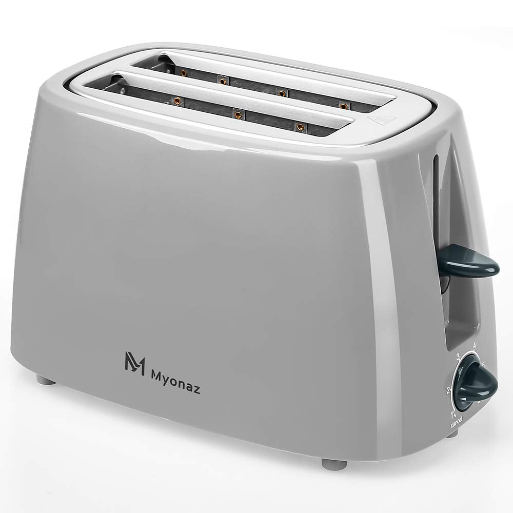 Myonaz  2 - Slice Toaster, Electric Stainless Steel Toasters