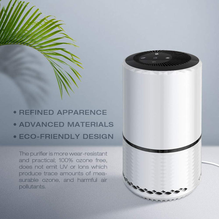 Myonaz Air Purifier, 3-in-1 Air Cleaner with Night Light