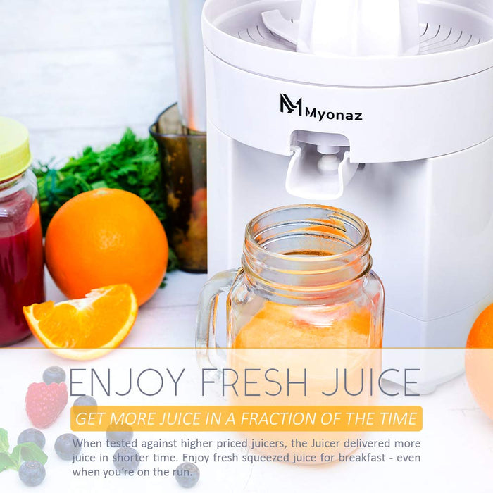 MYONAZ Electric Citrus Squeezer for Fresh Lemon/Orange Juice