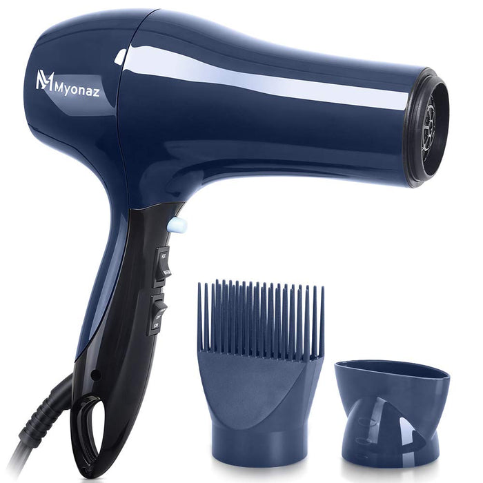 MYONAZ Hair Dryer Professional with Straightening Comb and Air Concentrator