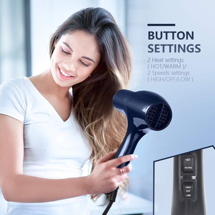 MYONAZ Hair Dryer Professional with Straightening Comb and Air Concentrator