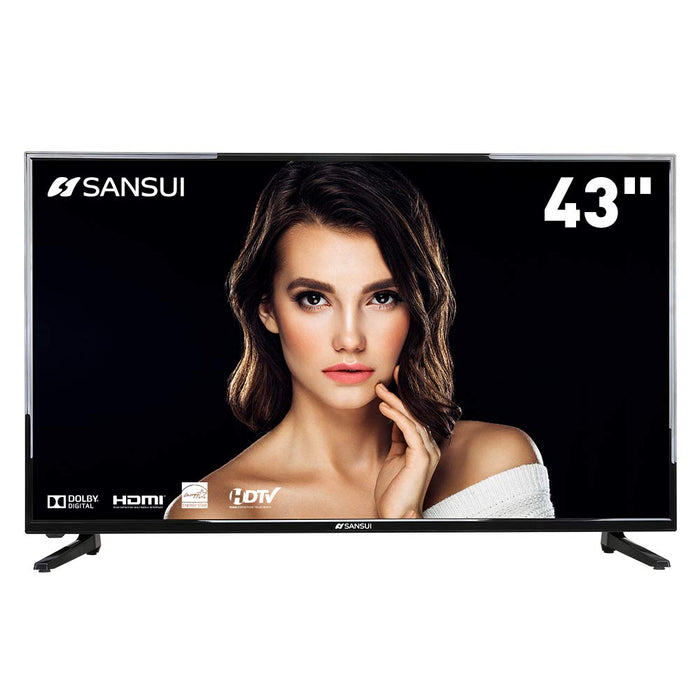 SANSUI TV LED Televisions 43'' 1080P TV with Flat Screen TV